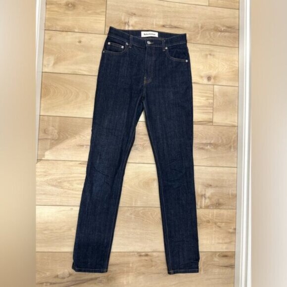 LIKE NEW- Reformation High & Slim Hayes Blue Jeans - Picture 7 of 13